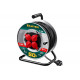 KRAFTOOL K-315, КГ 3х1.5 50м 3700Вт IP44, Силовой удлинитель на стальной катушке (55085-50)