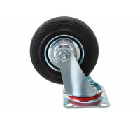 Колесо поворотное резиновое SC 55 125 мм C-3302-SLS-125 TOR 1001769