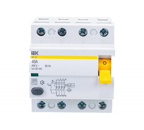 УЗО IEK MDV10-4-040-030 ВД1-63 УЗО IEK MDV10-4-040-030 ВД1-63