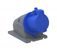 Стационарная розетка IEK ССИ-113, 32А-6ч/200-250В, 2Р+РЕ, IP44, MAGNUM PSN11-032-3