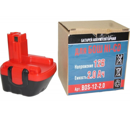 Аккумулятор Ni-CD (12V, 2.0 AH) для Bosch GSR12-2V BD P.I.T. Bos-12-2,0 Аккумулятор Ni-CD (12V, 2.0 AH) для Bosch GSR12-2V BD P.I.T. Bos-12-2,0
