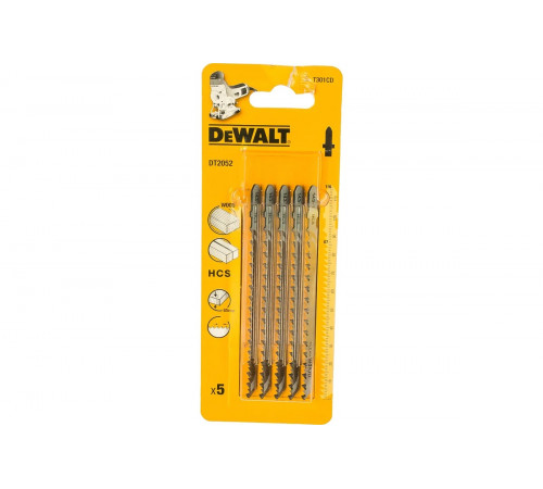 Пилка HCS по дереву 116х87х3.0 мм, T301CD, 5 шт. DEWALT DT2052