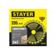 STAYER CONSTRUCT 235 x 30/20мм 24Т, диск пильный по дереву, технический рез