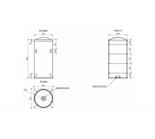 Кессон Alta Group Тип А 955x2000 СНАРЯЖЕННЫЙ УТ000023583