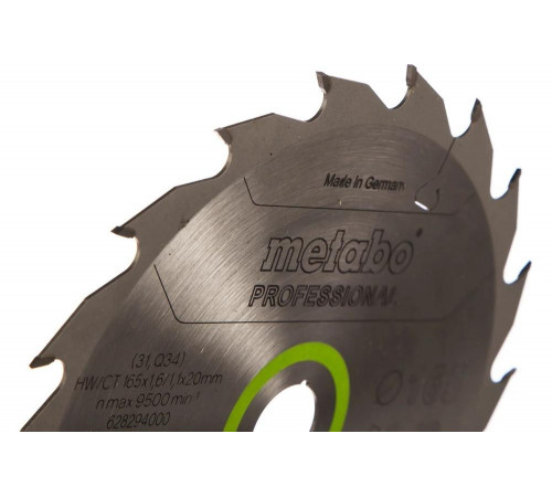 Диск пильный CordlessCutProf (165x20 мм; 18WZ) Metabo 628294000 Диск пильный CordlessCutProf (165x20 мм; 18WZ) Metabo 628294000