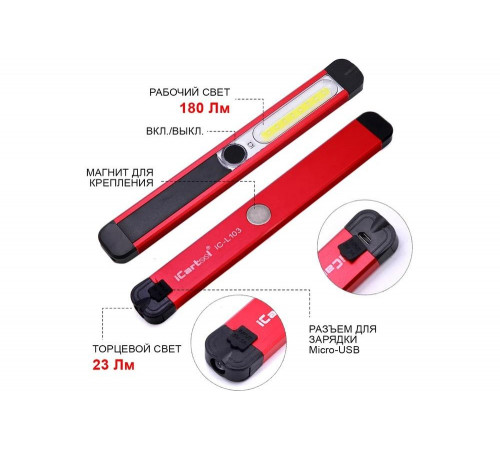 iCarTool IC-L103: мощный светодиодный фонарь для инспекций