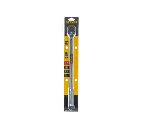 Динамометрический ключ Stayer 1/2", 28-210 Нм, Professional 64064-210_z01
