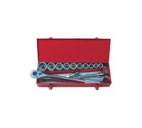 Набор торцевых головок с принадлежностями (3/4", двенадцатигранные, 22-50 мм, 14 предметов) KING TONY 6014MR