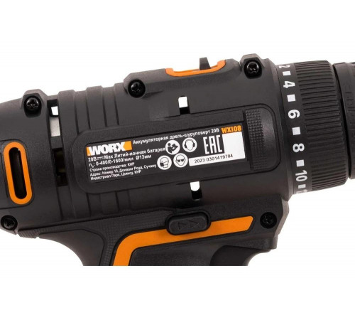 Мощная аккумуляторная дрель-шуруповерт WORX WX108.9 для профессионального использования