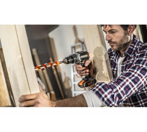 Бесщеточная аккумуляторная ударная дрель-шуруповерт WORX WX373 Бесщеточная аккумуляторная ударная дрель-шуруповерт WORX WX373