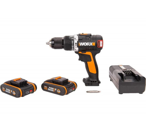 Бесщеточная аккумуляторная ударная дрель-шуруповерт WORX WX373 Бесщеточная аккумуляторная ударная дрель-шуруповерт WORX WX373