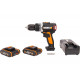 Бесщеточная аккумуляторная ударная дрель-шуруповерт WORX WX373
