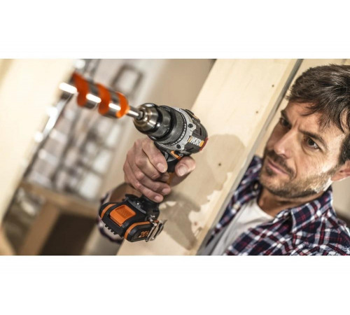 Бесщеточная аккумуляторная ударная дрель-шуруповерт WORX WX373 Бесщеточная аккумуляторная ударная дрель-шуруповерт WORX WX373