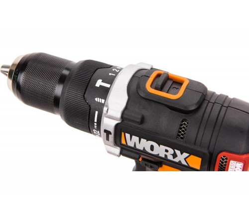 Бесщеточная аккумуляторная ударная дрель-шуруповерт WORX WX373 Бесщеточная аккумуляторная ударная дрель-шуруповерт WORX WX373