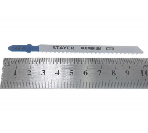 STAYER по металлу (листовой, алюм. профиль), EU-хвостовик, шаг 3 мм, 75 мм, 2 шт., полотна для эл/лобзика HSS 159952-3_z02 Professional