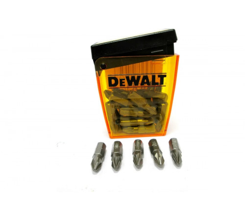 Набор бит PZ2x25 мм, 25 шт с держателем DEWALT DT71560