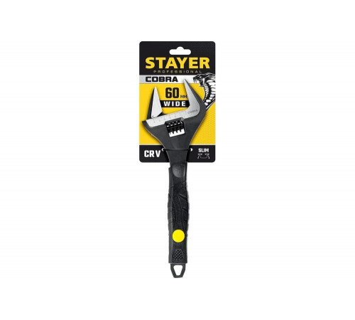 Ключ STAYER Cobra разводной 300 / 60 мм 27264-30 Ключ STAYER Cobra разводной 300 / 60 мм 27264-30