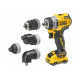 Дрель-шуруповерт Dewalt 12 В XR с набором из 4-х насадок DCD703L2T-QW