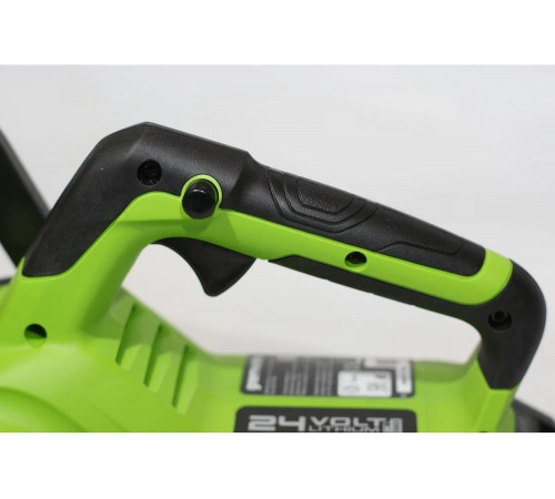 Цепная пила аккумуляторная GreenWorks 24V, 25см, c 1хАКБ 2Ач c USBи ЗУ 2007707USB2 Цепная пила аккумуляторная GreenWorks 24V, 25см, c 1хАКБ 2Ач c USBи ЗУ 2007707USB2