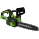 Цепная пила аккумуляторная GreenWorks 24V, 25см, c 1хАКБ 2Ач c USBи ЗУ 2007707USB2