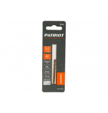 Сверло по металлу EXPERT Р6М5К5, 2.0 мм, 2 шт, в блистере Patriot 815010503