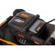 Аккумуляторная газонокосилка WORX 46 см, бесщеточная, 40В, 4Ач х2, ЗУ 2А х2, коробка WG748E