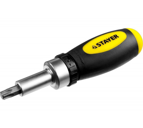 STAYER 38 шт., отвертка реверсивная с битами MAXFIX 2557-H38