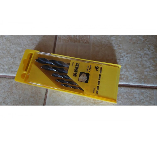 Набор сверл по дереву 5 шт. (D 4; 5; 6; 8; 10 мм) DEWALT 4535