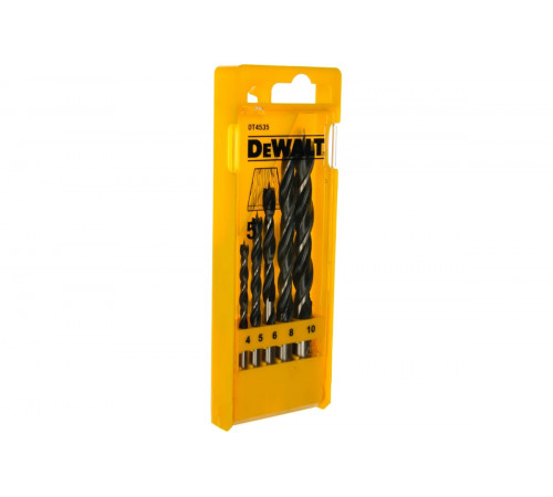 Набор сверл по дереву 5 шт. (D 4; 5; 6; 8; 10 мм) DEWALT 4535