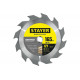 STAYER CONSTRUCT 165 x 20/16мм 12Т, диск пильный по дереву, технический рез