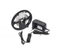 Комплект светодиодной подсветки "сделай сам" IEK (лента led 5м lsr-2835w60-4,8-ip20-12в + драйвер + выключатель) LSR1-2-060-20-1-05-S1