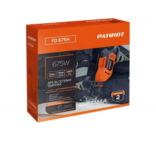 Дрель электрическая ударная PATRIOT FD 675H 120301675 Дрель электрическая ударная PATRIOT FD 675H 120301675