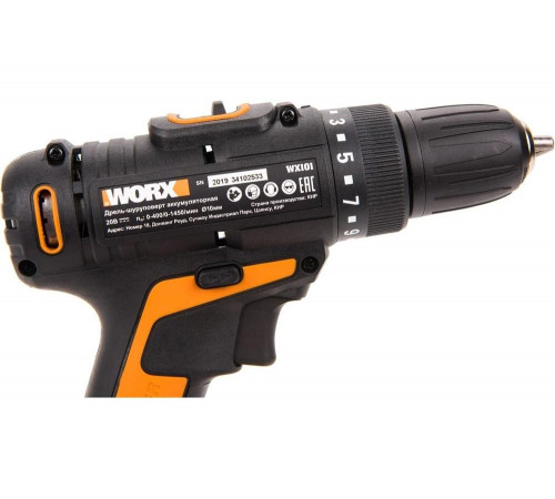 Аккумуляторная дрель-шуруповерт WORX WX101