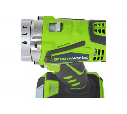 Аккумуляторная ударная дрель-шуруповерт Greenworks G24CD Аккумуляторная ударная дрель-шуруповерт Greenworks G24CD