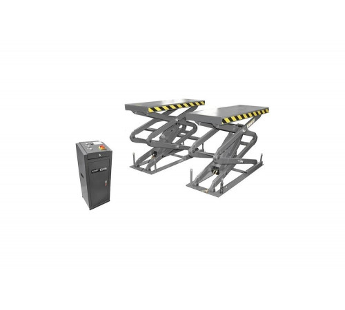 Ножничный короткий заглубляемый подъемник KraftWell г/п 3200 кг., цвет серый, воздух 6-8 бар, клиренс 330 мм KRW3.2U/220 Ножничный короткий заглубляемый подъемник KraftWell г/п 3200 кг., цвет серый, воздух 6-8 бар, клиренс 330 мм KRW3.2U/220