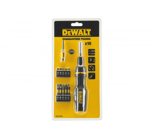 Отвертка со сменными вставками DEWALT 10 шт DWHT0-66567