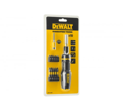 Отвертка со сменными вставками DEWALT 10 шт DWHT0-66567