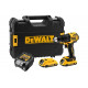 Аккумуляторная ударная дрель-шуруповерт DEWALT DCD709D2T, 18 В, 1650 об/мин, 28050 уд/мин, с 2 АКБ 2 Ач и ЗУ, в кейсе TSTAK DCD709D2T-QW