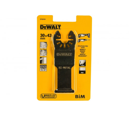 Насадка для многофункционального инструмента (30х43 мм) DEWALT DT 20701