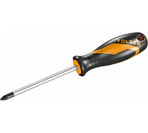 Крестовая отвертка TOLSEN GRIPro Pozidriv №2, 150 мм TT20012