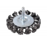 Щётка плоская для дрели 75 мм, крученая проволока Вихрь 73/1/3/47