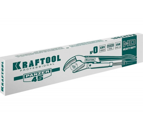 KRAFTOOL №0, изогнутые губки, ключ трубный PANZER-45 2735-05_z02 KRAFTOOL №0, изогнутые губки, ключ трубный PANZER-45 2735-05_z02