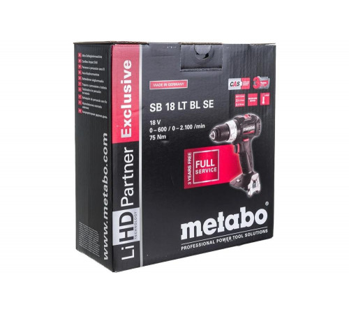 Аккумуляторная ударная дрель-шуруповерт Metabo SB 18 LT BL SE 602368850 Аккумуляторная ударная дрель-шуруповерт Metabo SB 18 LT BL SE 602368850