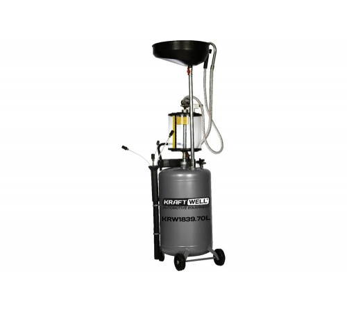 Установка для слива и откачки масла и антифриза KraftWell KRW1839.70L Установка для слива и откачки масла и антифриза KraftWell KRW1839.70L