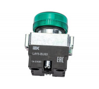 Индикатор IEK LAY5-BU63, зеленого цвета, d22мм BLS50-BU-K06