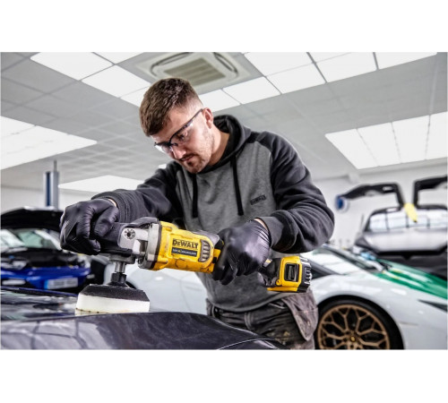 Полировальная орбитальная машина Dewalt DCM849P2, 18В, 180мм, 2 Акб, ЗУ, сумка DCM849P2-QW