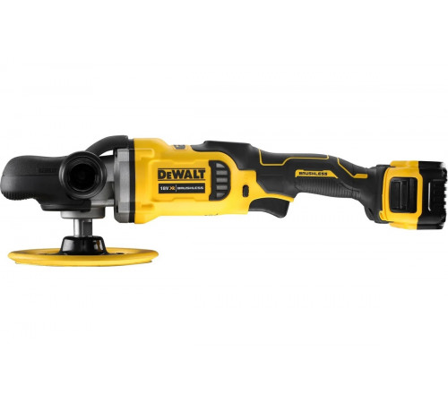 Полировальная орбитальная машина Dewalt DCM849P2, 18В, 180мм, 2 Акб, ЗУ, сумка DCM849P2-QW