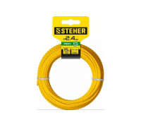 Леска для триммера (2.4 мм; 15 м; витой квадрат) STEHER 75020-2.4