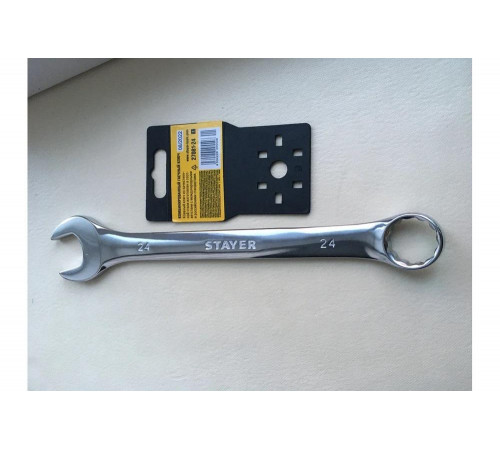 STAYER 24 мм, комбинированный гаечный ключ 27081-24_z01