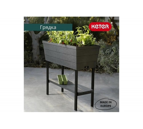 Кашпо-грядка для растений Keter Urban Bloomer XL 242856